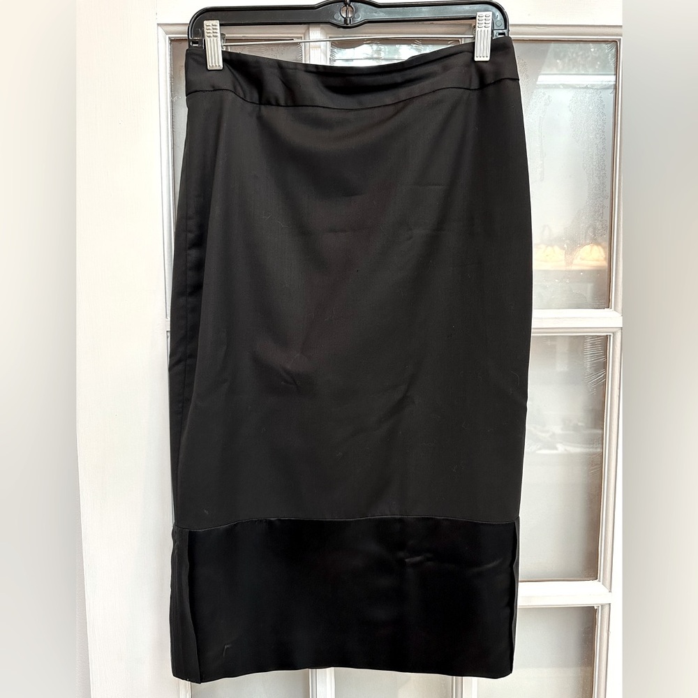 Vintage Y2K L.A.M.B Gwen Stefani Cashmere Wool Ska Rock Glam Pencil Skirt Size 6